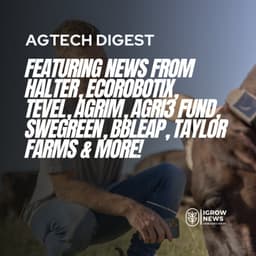 Halter, Miraterra, Total Seed Production, Bayer, Agrim, Asia Impact Fund, Equinox Growers, Taylor Farms, Ecorobotix, University of Essex, Cauldron Ferm, Swegreen, Volta Greentech, Axel Johnson Group, Edible Garden, and Tetra Pak.