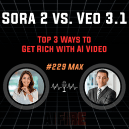 #229 Max: Top 3 Ways to Get Rich with AI Video – Sora 2 vs. Veo 3.1 Head-to-Head