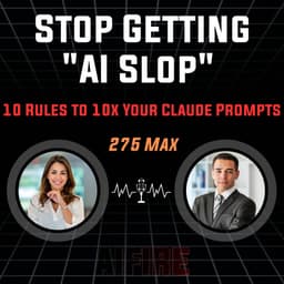 #275 Max: Stop Getting "AI Slop" – 10 Rules to 10x Your Claude Prompts
