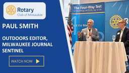 Paul Smith, Outdoors Editor for the Milwaukee Journal Sentinel
