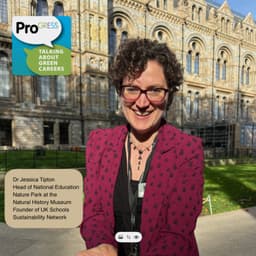 Dr Jessica Tipton Head of the National Education Nature Park at the Natural History Museum