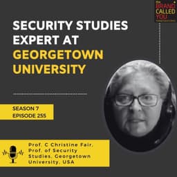 Unraveling Militancy in South Asia: Prof. C. Christine Fair, Security Studies Expert at Georgetown University