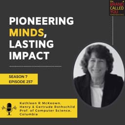Pioneering Minds, Lasting Impact | Kathleen R McKeown, Henry & Gertrude Rothschild Prof of Computer Science, Columbia