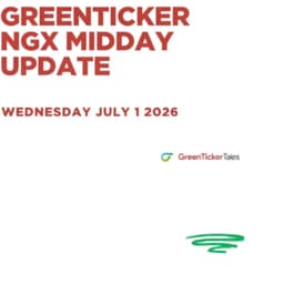 NGX Midday Update July 1, 2026