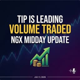 The Initiates Plc leads volume traded: NGX Midday Update July 3, 2026