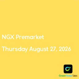 NGX Premarket Thursday August 27, 2026