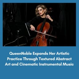 QueenNoble Expands Her Artistic Practice Through Textured Abstract Art and Cinematic Instrumental Music