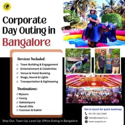 Corporate Outings in Bangalore