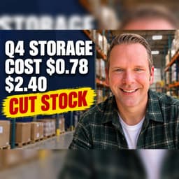 EP426: Amazon FBA Storage Fees: The Q4 Bill That Eats Your Margin