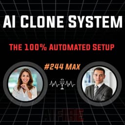 #244 Max: This AI Clone System Creates Content While You Sleep – The 100% Automated Setup
