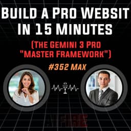 #352 Max: Build a Pro Website in 15 Minutes (The Gemini 3 Pro "Master Framework")
