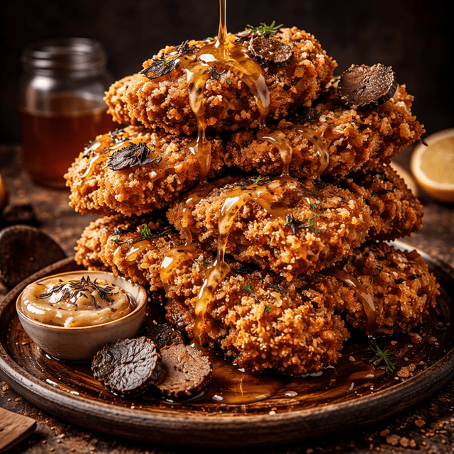 Truffle Honey Fried Chicken Stack
