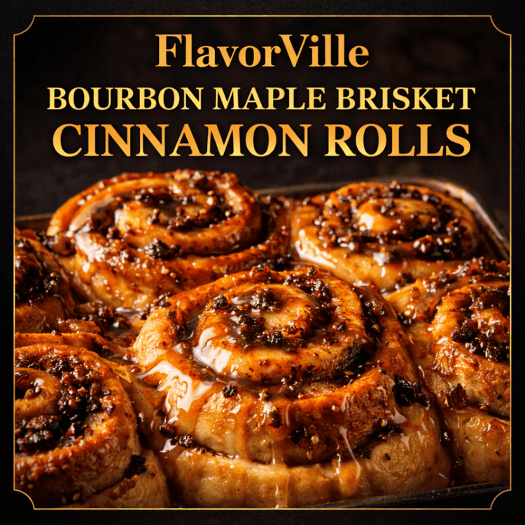 Bourbon Maple Brisket Cinnamon Rolls
