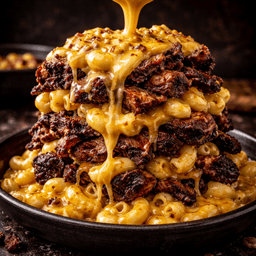 Smoked Brisket Mac & Cheese Stack (Brian M. Inspired)