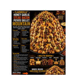 FLAVORVILLE™ HONEY GARLIC STEAK BACON POTATO SKILLET MOUNTAIN