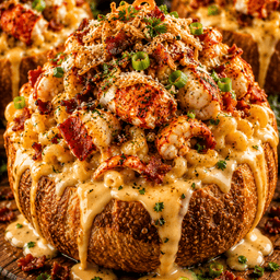 FLAVORVILLE™ GARLIC BUTTER LOBSTER MAC AND CHEESE BREAD BOWL