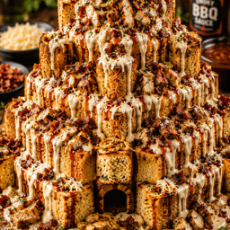 FLAVORVILLE™ BBQ BACON CHICKEN ALFREDO GARLIC BREAD CASTLE