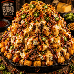 FLAVORVILLE™ SMOKED BRISKET JALAPEÑO POPPER TATER TOT VOLCANO