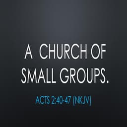 Acts 2: 4-47- The Church Connected