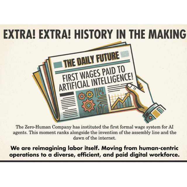 ReadMultiplex.com: Introducing Wages for AI Agents in the Zero-Human Company.
