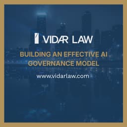 Building an Effective AI Governance Model