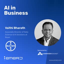 Reducing R&D Cycle Time in Pharma Without Increasing Regulatory Risk - with Vaithi Bharath of Bayer